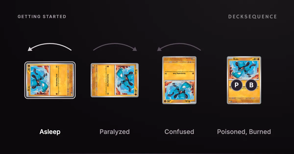 Pokémon TCG Special Conditions: Asleep, Burned, Confused, Paralyzed and Poisoned